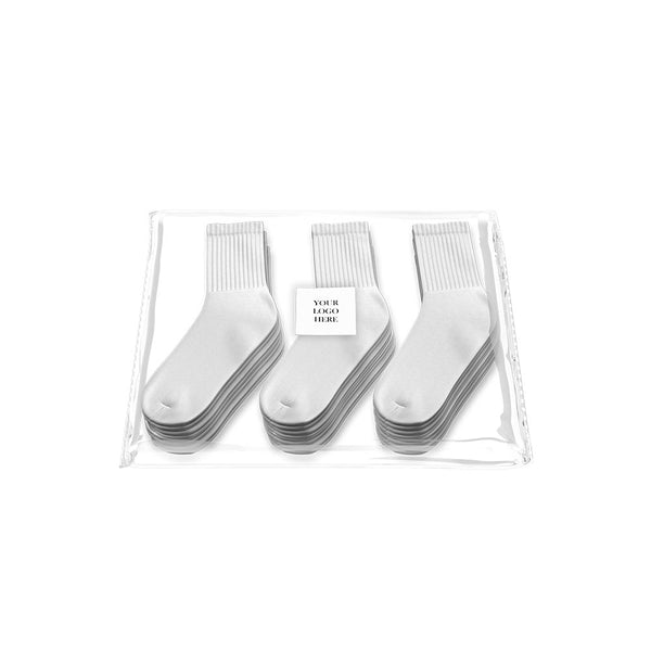 Custom Branded Socks Packaging (100 Labels) Bulk Socks Wholesale