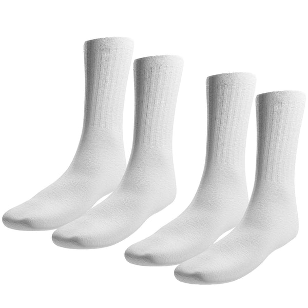 Bulk Wholesale Womens and Mens Crew Socks come in Black, White, & Mix