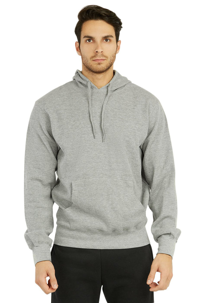 Men's Waffle Fabric Pullover Hoodie