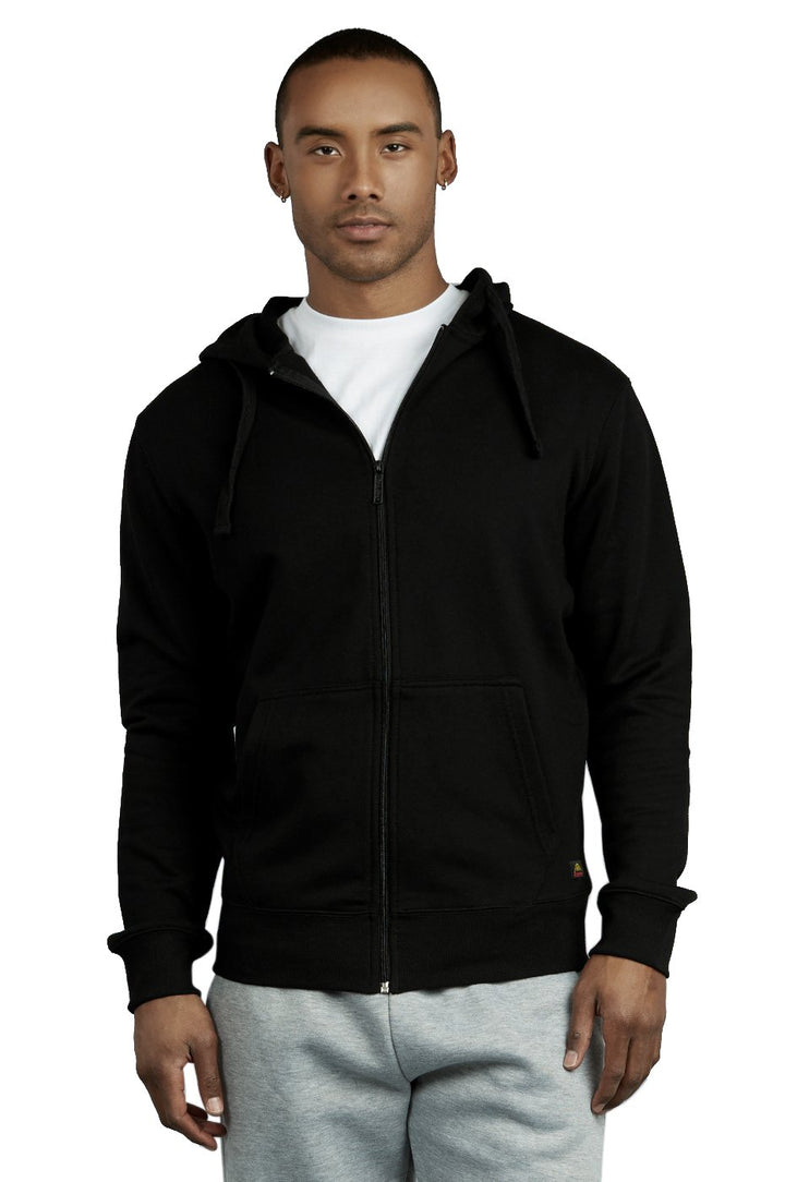 Cotton Terry Zip Up Hoodie for Men