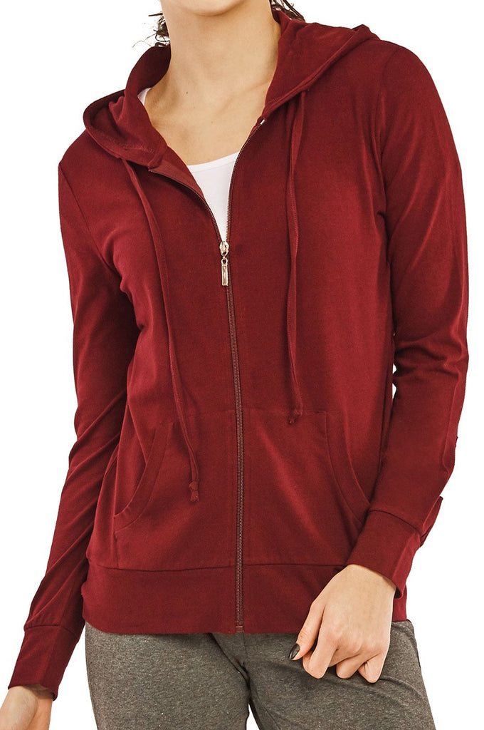 Women's Thin Zip-Up Hoodie Jacket