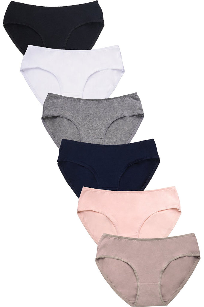 Women's Cotton Bikini Panties - Assorted Color Pack – Bulk Socks