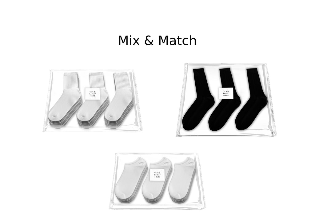 Custom Branded Socks Packaging (100 Labels)