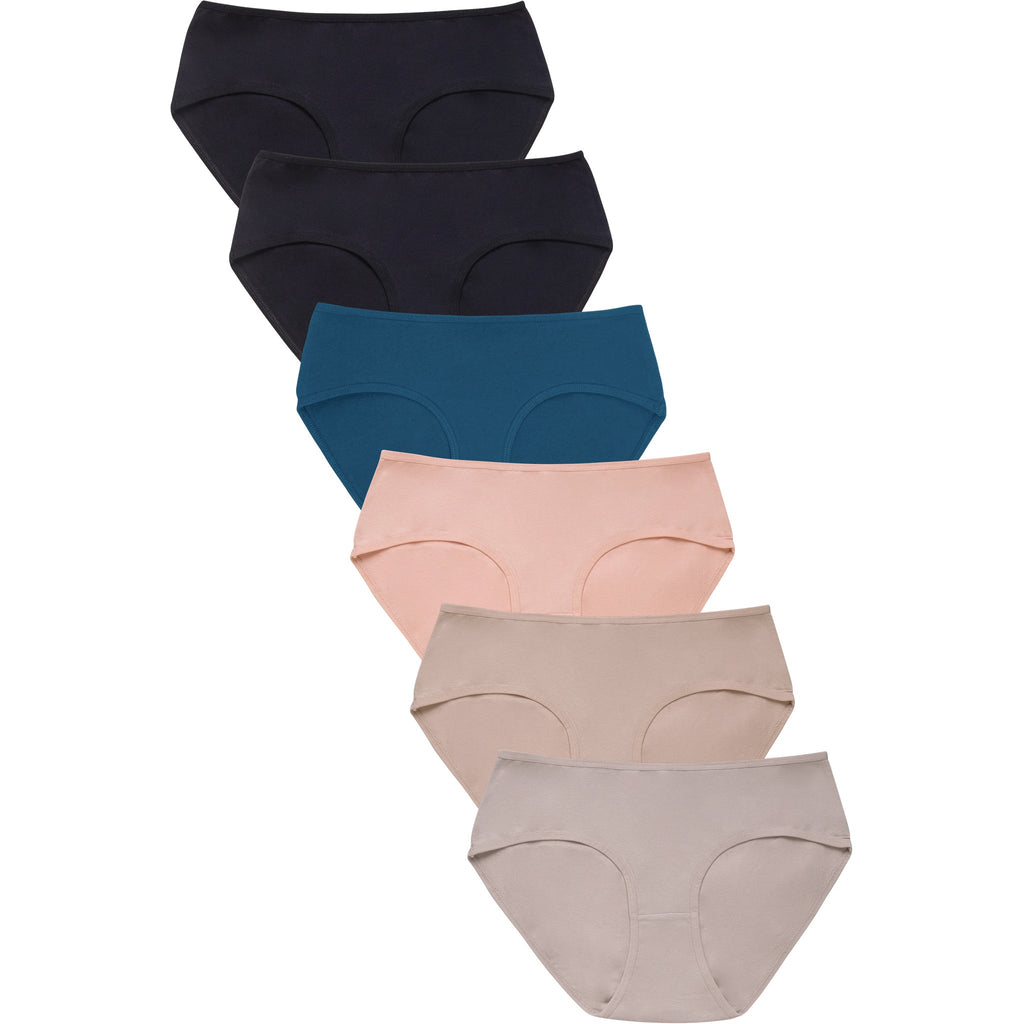 Women's Cotton Bikini Panties - Assorted Color Pack – Bulk Socks